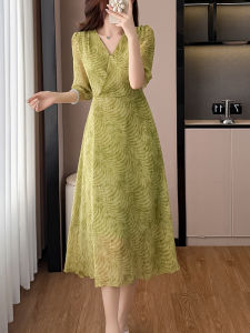 DAIXIANGFEIZI | Đầm Chiffon Nữ Không Tay Thời Trang Ôm Body Dài Trung Bình