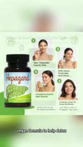 Hepagard Natural Liver Support | Milk Thistle NAC & Artichoke 4-in-1 Care 30 Capsules