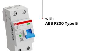 ABB F202B-25/0.03 กันดูด 2โพล 25แอมป์ Type B RCCB 25A 2P 30mA สำหรับ EV Charger 2CSF202568R1250 | Ucanbuys