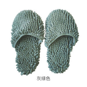 Dép Lau Nhà Thấm Nước Chống Trượt Dùng Trong Gia Đình Chất Liệu Cotton Size 35-40 Dụng Cụ Vệ Sinh Sàn Đa Năng Đế Bằng