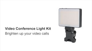 KingMa Mini Portable LED Video Light for Video Conference Video Record Live Streaming with Clip-on Suitable for Laptop PC Mac IPad iPhone Tablets and More