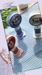 Kipas Angin Portable Anak-Genggang Tahan Bocor dan Warna-Warni dengan USB & Dudukan Ponsel