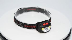 Đèn pin đội đầu 1 bóng cảm biến vẫy tay siêu sáng chiếu xa 300m chip Led L9 chống thấm nước đèn đeo trán Zoom xa gần H