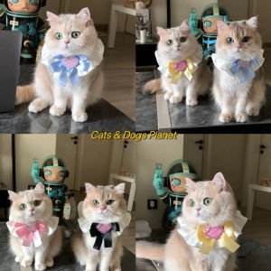 Mint Same Cat Scarf Kitten Bib Collar Bib Pet Scarf Collar Puppy Dog Pinny Bow Tie