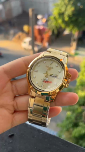 Đồng hồ nam dạ quang sáng SK 655 máy quartz dây thép size 42mm