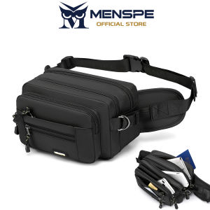 MENSPE Men Waist Bag Chest Bag Fashion Cross Body Bag Waterproof Bag Large Capacity Leisure Bag Street Bag Casual Bag Messenger Bag Travel Bag Sports Bag