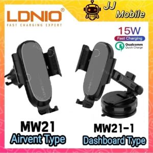 2023 New LDNIO 15W Automatic Wireless Fast Charger Air Vent Car Mount Phone Holder Pemegang Phone Kereta MW21