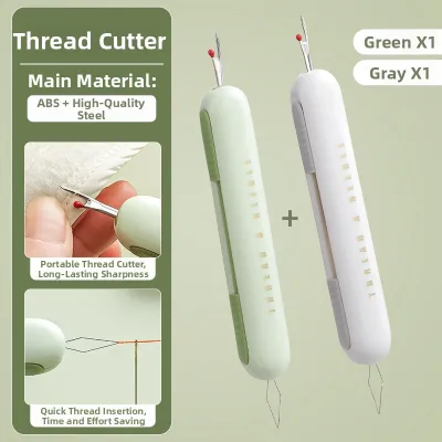 Two-in-One Quick Unthreader Needle Holder Multi-Functional Home Use Thread Guide Elderly Specialized Sewing Tool