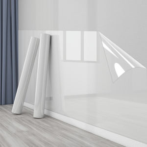 Wall Protective Film Static Waterproof Moisture-Proof Self-Adhesive Wall Sticker Transparent Non-Hurt Wall Anti-Kick Dirty Wall Cloth Wallpaper Special Sticker