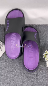Sandal Pria Kekinian Sandal Cowok Sendal Slop Wanita Sandal Slide Pria Sendal Flat Rumah