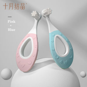 TEN-M JOURNEY Baby Toothbrush for 0-2 Years Safe and Sturdy Soft Bristle for Baby Teeth and Infant Gums-2Pack