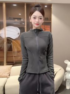 Zipper Casual Sport Style All-Match Stand Collar Cardigan Slimming Womens Innerwear Outerwear Top for Autumn New Arrival