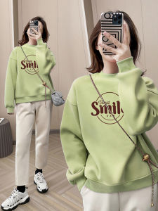 Loose Fit Long Sleeve round Neck Sweatshirt Pure Cotton Thin Style Spring Autumn Womens Casual Comfortable Breathable Top