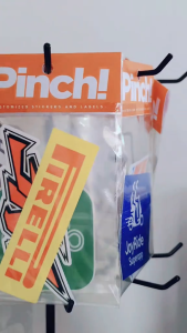 Pinch Motorcycle Sticker - Pirelli 4pcs