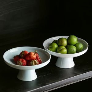 Vintage Ceramic High Foot Food Plate