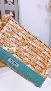 Miu Miu novelty Straw Pouch