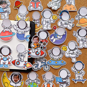 Class Bulletin Board Company Culture Wall Astronaut Sticker Growth Album Body Shape Paper Crafts Educational Business Supplies