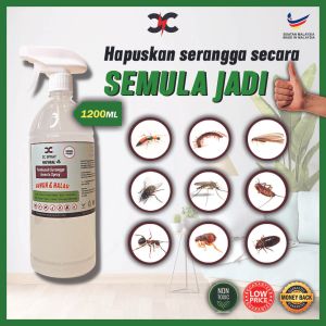 CC Insect Repellent Spray Pest Control 1200ml Water-Based Spray Indoor & Outdoor Use Natural Safe Organic Repel Insects Bugs Naturally Long Lasting