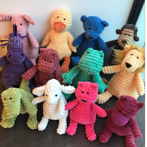 Cute Plush Toy Female Fox Comfort Doll Gift Velvet Piglet Doll Striped Rabbit Bear Soft Stuffed Toys for All Ages