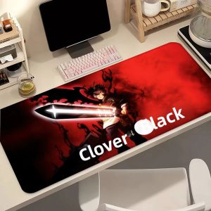Bandai | Black Clover XXL 90x40cm Mousepad HD Chống Trơn Trượt Game Thủ Máy Tính Để Bàn Bàn Phím Funda Khóa Cạnh Cao Su Hoạt Hình Phái Sinh