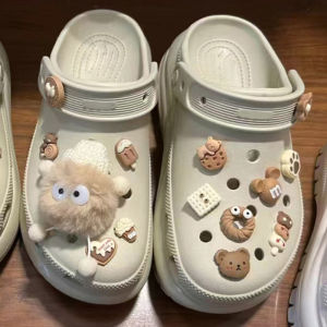 Mkop Hole Shoes Accessories Fancy Shoe Buckle Accessories Stuffed Cheese XINGX Shoe Ornament Fit Crocs/Cross