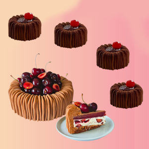 1 Hoặc 6 Tế Bào Khuôn Bánh Mousse Silicon Hình Trụ Cuộn Dây Thiết Kế Họa Tiết Thân Thiện Với Môi Trường Pháp Món Tráng Miệng Khuôn Nướng Bánh Cho Bánh Chocolate