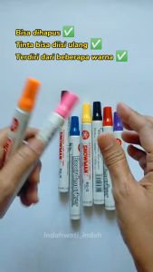 Snowman Spidol Whiteboard BG12 / Papan Tulis Marker Warna Warni Murah