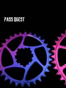 PASS QUEST 0mm Offset Chainring MTB Narrow Wide Chainwheel 30/32/34/36/38/40/42T for SRAM XX1 X1 X01 XO X9 NXSX DUB Direct Mount