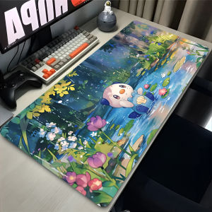 Bandai | Gaming Mouse Pad Oshawott Large Rubber Keyboard Desk Mat Gamer Anti-slip Playmat Laptop PC Accessories Carpet P-Pokemon Mousepad