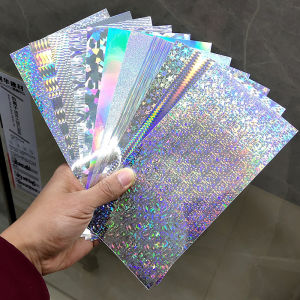 18pcs Fishing Lure Stickers Silver Laser Bait Sticker Waterproof Hard Bait Adhesive Paper Film