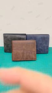 Baellerry Dompet Uang Lipat Tebal D3031 Bahan Sintetis Lembut Ada Tempat Koin