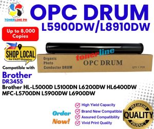 Drumkit DR3455 For Use and Compatible Brother MFC-L5900DW HL5100