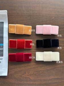 Vogueess Dragon Heart Same Style Fat Bows Barrettes Brooch Velvet Side Clip Bangs Accessories Fashionable Retro