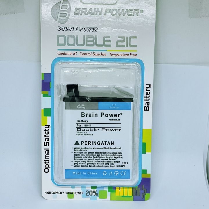 BATRE HP DOUBLE POWER XIAOMI REDMI NOTE 3 / NOTE 3 PRP BM46 BM 46 5800MAH ORIGINAL