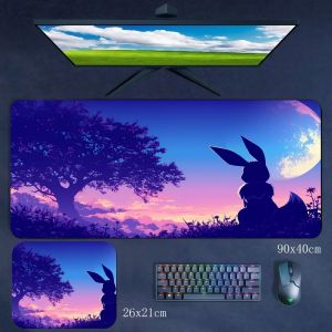 New Fashion Pokémon Pikachu Multi-Size Non-Slip Edge Locking Rubber Mouse Pad Wrist Table Mat Cartoon Animation Rubber Mouse Pad