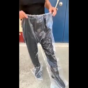 Disposable Rainpants Travel Raincoat for Adult Emergency Waterproof Pants Raincoat (Free Size)