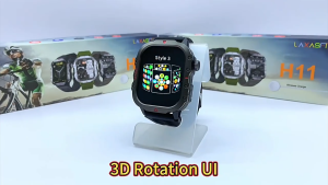 Military Smart Watch H11 SmartWatch 2.01 inch Men Women 3D Transitions UI Dynamic Island Bluetooth Call Outdoor Sport Fitness wireless charging SmartWatch