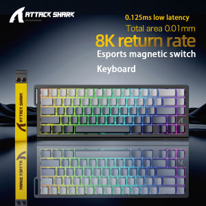 ATTACK SHARK | Magnetic Switch Gaming Keyboard Attack Shark X68HE And FreeWolf F68/F68Pro 8K Wired 1K Wireless RGB Rapid Trigger Hall Effect