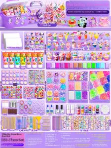 Ice Cream Cup Dessert Cup Mini DIY Craft Kit Cream Clay Guck Stickers for Girls Children Handmade Storage Gift Box