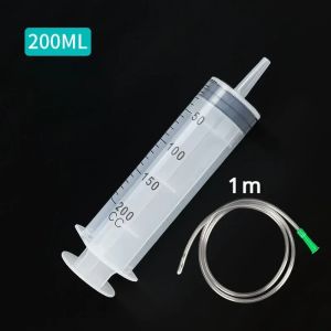 Ống Tiêm Chân Không Dung Tích Lớn Có Thể Tái Sử Dụng Với Ống Dẫn 1m Bơm Dầu Định Lượng 100/200/300/500ml Ống Tiêm Cho Thú Cưng Ăn Dặm