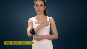 Băng khuỷu tay tennis Tynor E10 giúp giảm đau sưng căng cơ bong gân khuỷu tay