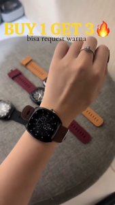 BISA COD - Hush PuppiesJAM TANGAN PRIA DAN  WANITA FASHION STRAP RUBBER ANALOG WATCHES