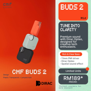 [Hot] CMF Buds 2 | 11mm PMI Driver with Dirac Opteo | 48dB Hybrid ANC | 55hrs battery life | Spatial audio