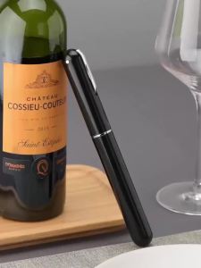 Safety Air Pump Wine Bottle Opener with Foil Cutter Wine Corkscrew Stainless Steel Pin Wine Air Pressure Corkscrew Cork Remover