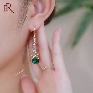 Frascati Crystal Green Zircon Earrings: A Luxurious Addition to Your Jewelry Collection