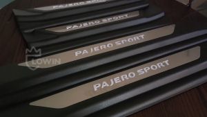 Sill Plate LED Pintu Samping Pajero Sport 2016 - Matte Black