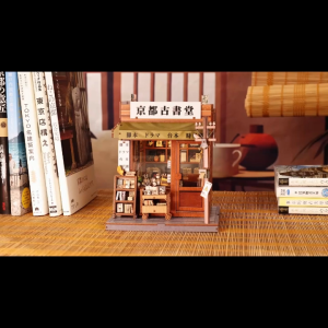 DIY 3D Wooden Puzzle Antique Bookery of Kyoto Learning by Doing Self Assembly Educational Craft CWGC220