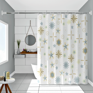 BEASTLAND Shower Curtain Makapal Bathroom Waterproof Shower Curtain 180x180cm Washable bathroom Curtain