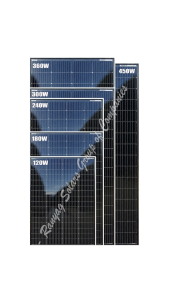 BOSCA Bifacial Solar Panel 120W/180W/240W/300W/360W/450W Monocrystalline Silicon | Dual-Sided Power Generation