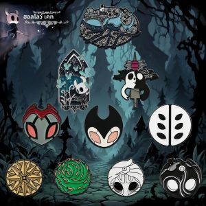 เข็มกลัดโลหะเคลือบลายเกม Hollow Knight สำหรับคอสเพลย์ อนิเมะ ของสะสม ติดกระเป๋า เสื้อผ้า